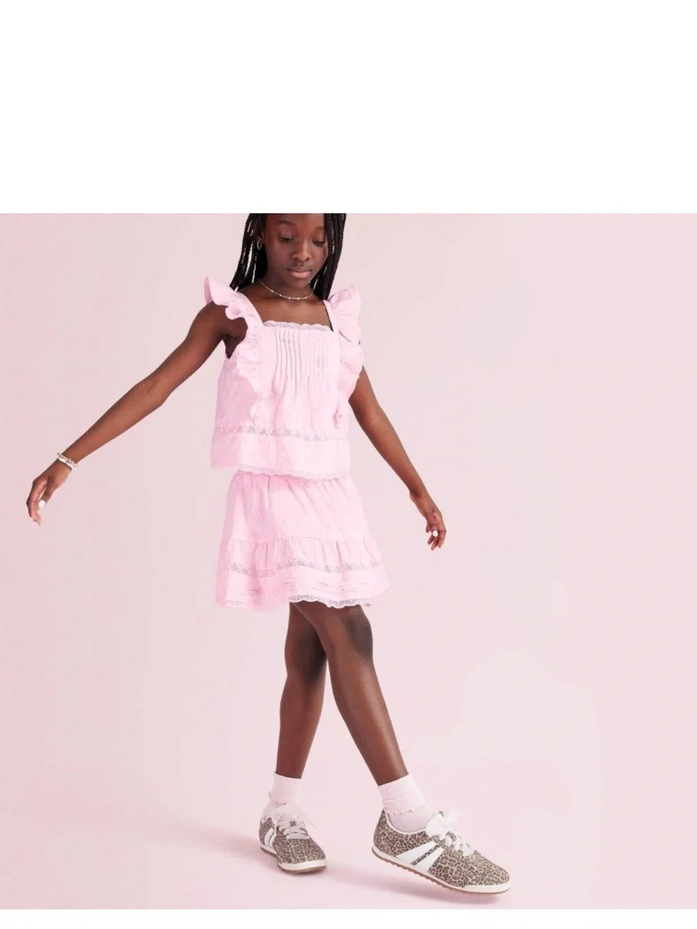 MATCHING SET-LoveShackFancyxTarget Alouette Rose Embroidery Tank & Skirt NWT